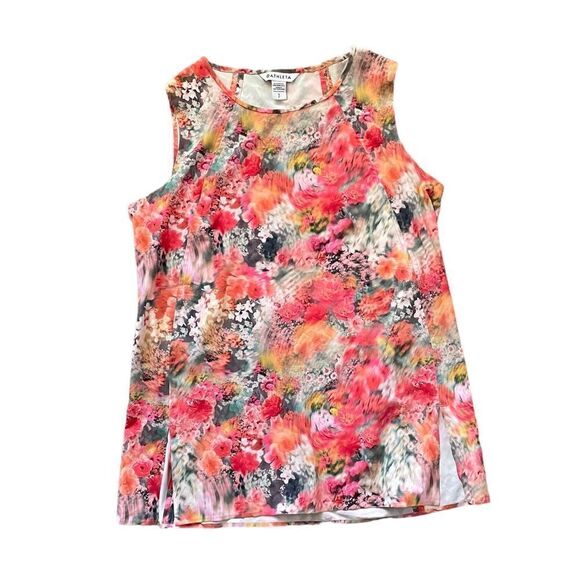 NWOT ATHLETA Zephyr Refined Tank Top Floral Size Small Petite - Picture 2 of 5